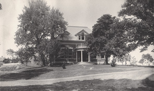 Historic photo of the Old Lyme Phoebe Griffin Noyes Library